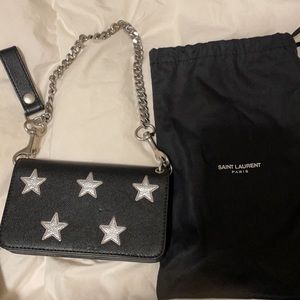 Authentic saint Laurent wristlet